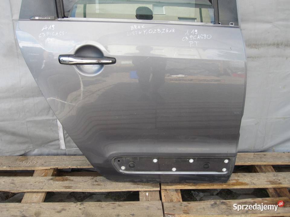 CITROEN C3 PICASSO 10r drzwi prawe tył osobowe