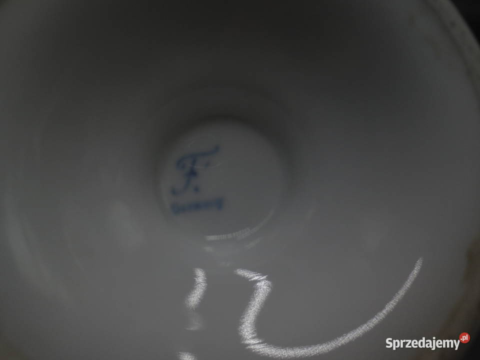 Wazon porcelanowy Frstenberg biały szkliwiony Raszków