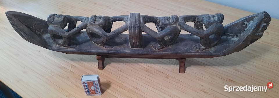 Ozdoba drewniana z Bali Wioślarze