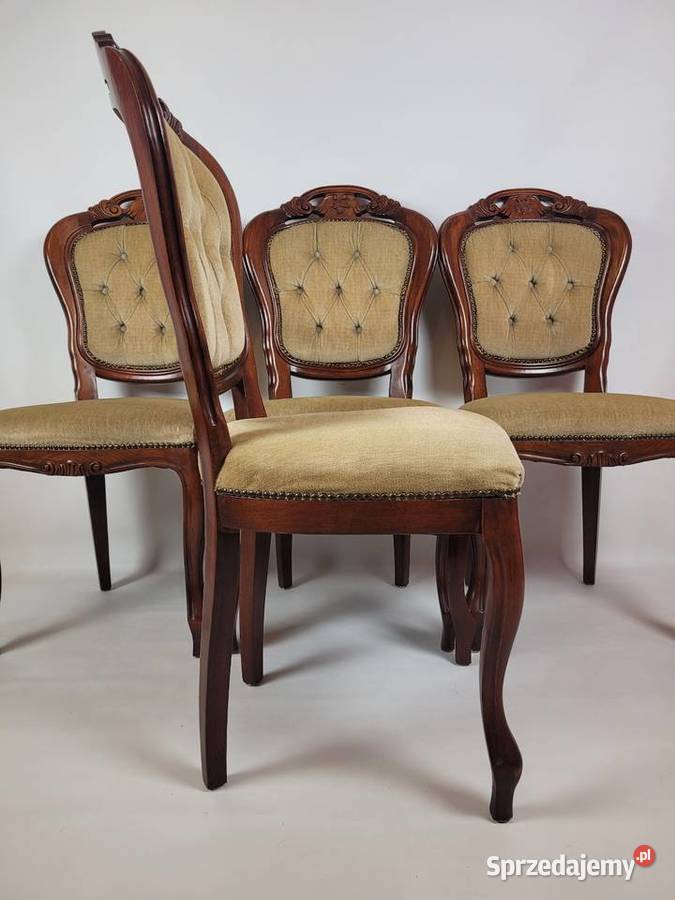 Komplet krzeseł barokowych 4 sztuki