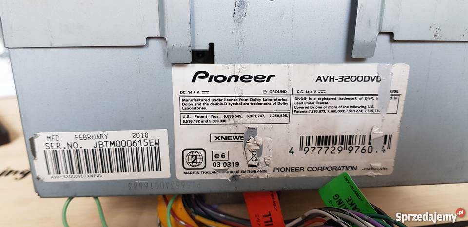 Pionner AVH3200 dvd Zamość