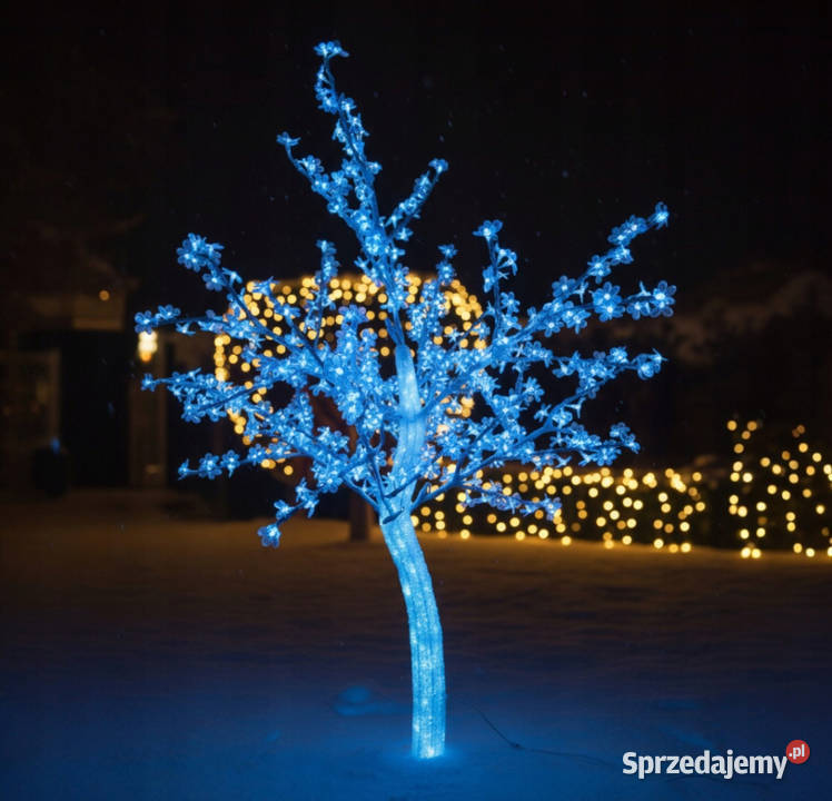 Drzewko led flash kwiat wiśni 150 różowe Czajków