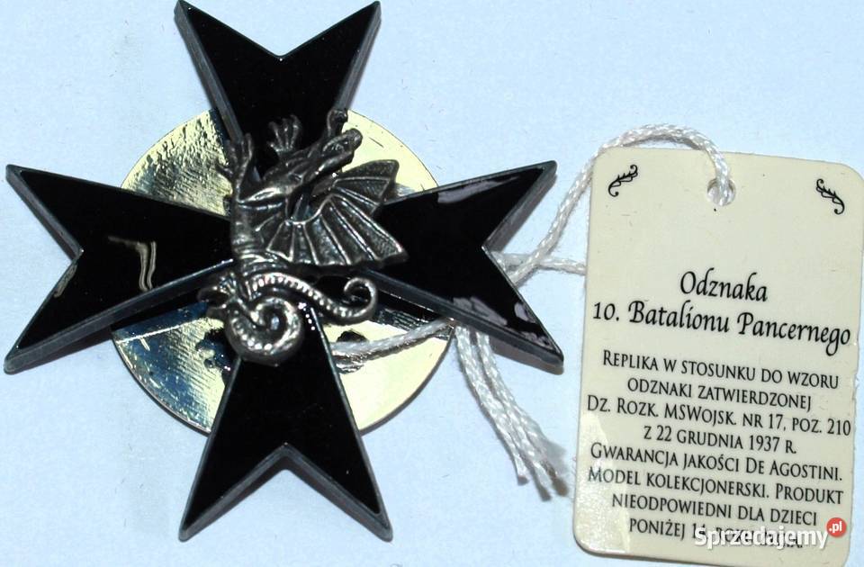 Odznaka 10 Batalion Pancerny II RP REPLIKA