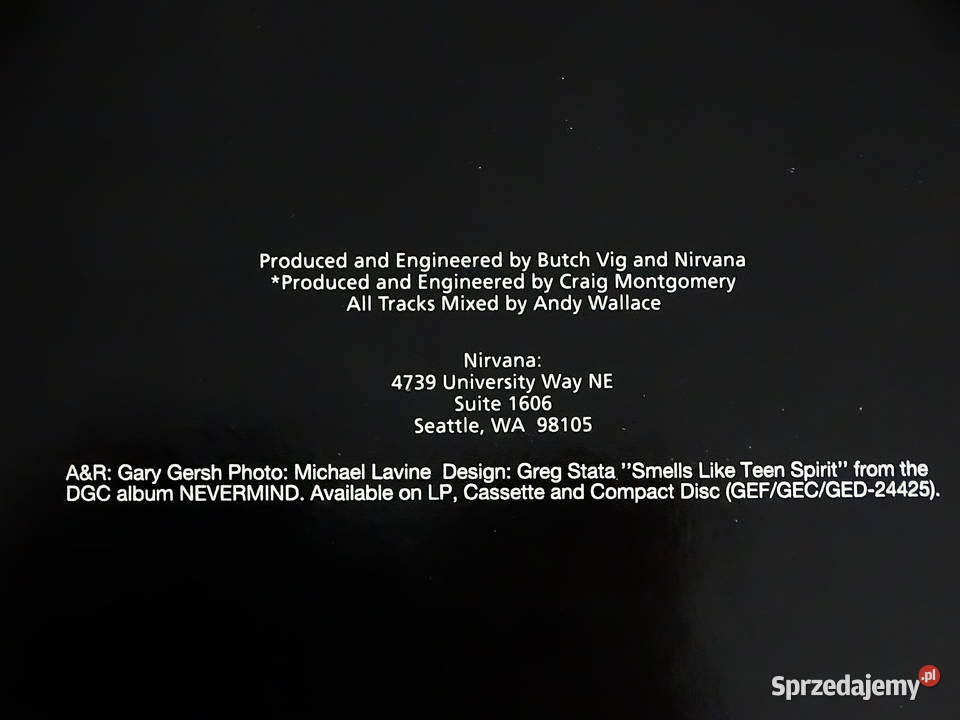 Nirvana Smells Like Teen Spirit MAXISINGLE 12 Biłgoraj