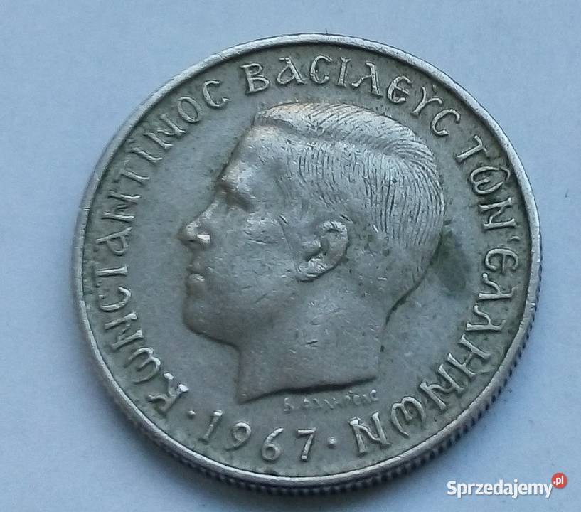 GRECJA1 DRACHMA1967 r Numizmatyka Legionowo sprzedam