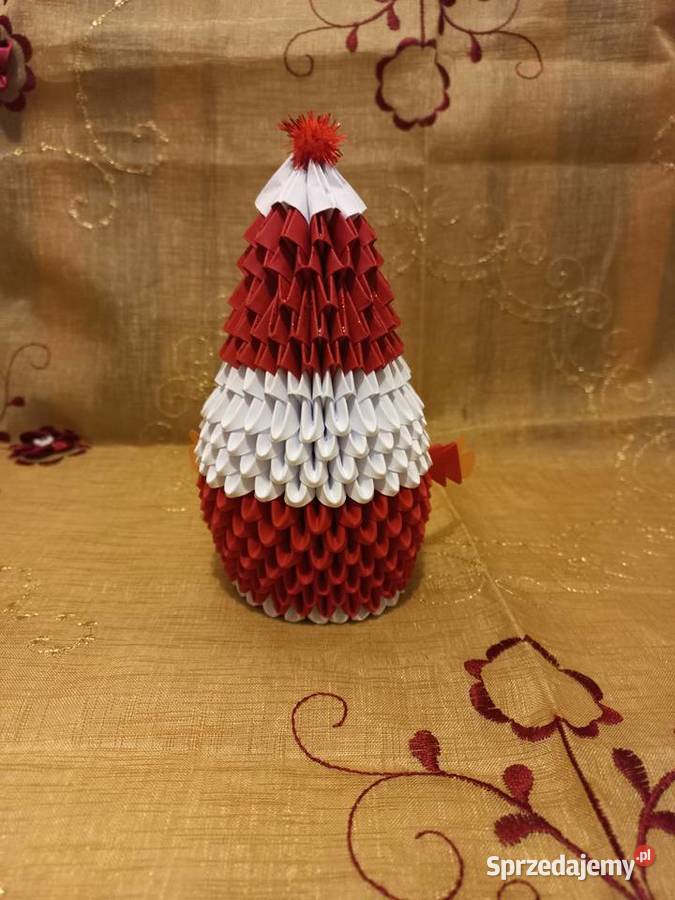 Mikołaj prezent dekoracja rękodzieło origami Puławy