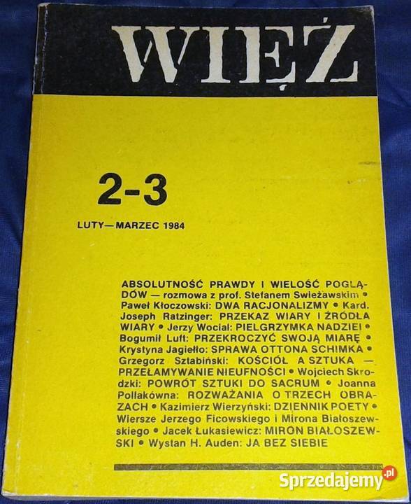 Więź 23 304305 lutymarzec 1984 Chełm sprzedam