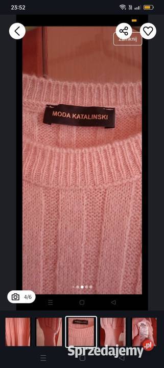 Długi ciepły sweter lubuskie Kowalec