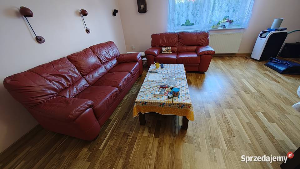 Zestaw wypoczynkowy skórzany Miedziana Góra