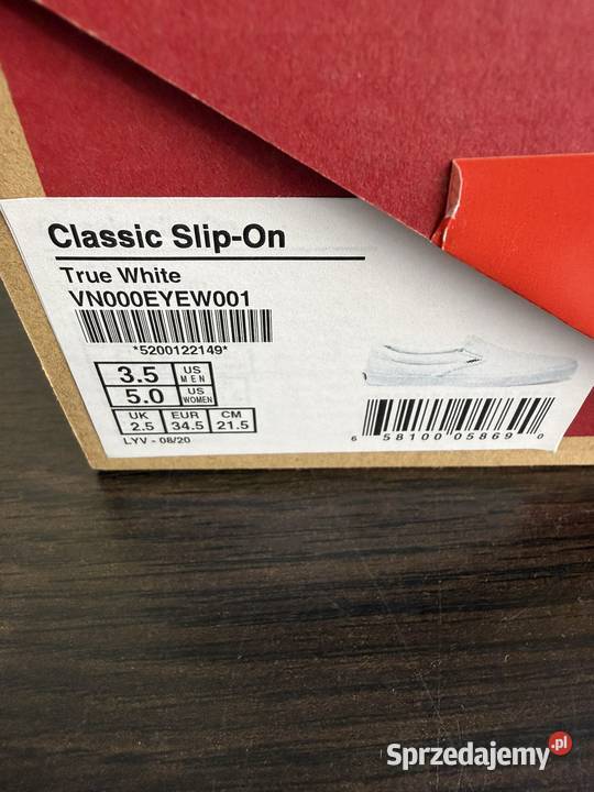 Trampki dziecięce Vans Classic SlipOn Rozmiar 34.5 Obuwie Kraków