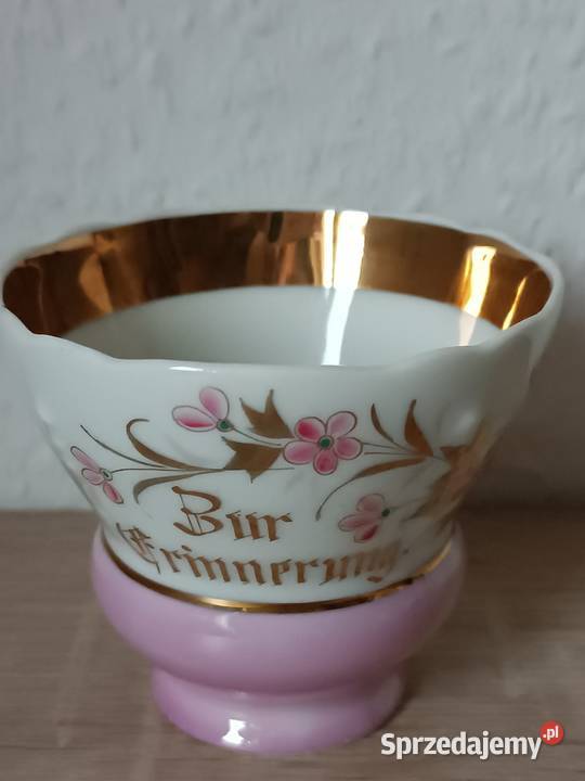 Różowa porcelanowa filiżanka na pamiątkę małopolskie Gorlice sprzedam
