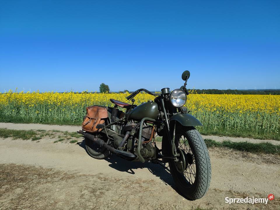 Indian 741B Scout Wczesny model z 1942 r SPRAWNY Rok produkcji 1942 Nowy Dwór Mazowiecki