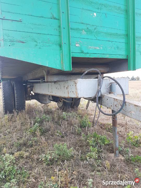 Przyczepa do zboża 8 ton z wywrotem na tył nieuszkodzony Mława