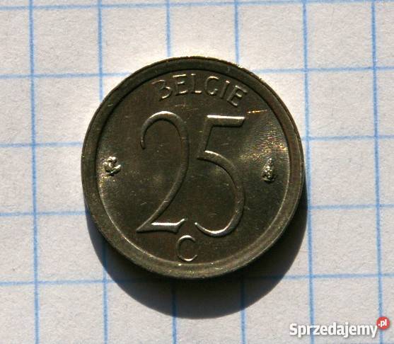 25 CENTYMÓW 1974 BELGIA Numizmatyka lubelskie Parczew