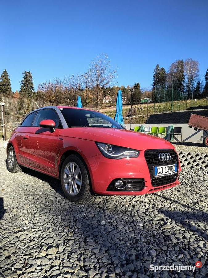 Audi A1 benzyna ful led czerwona perła Jabłonka