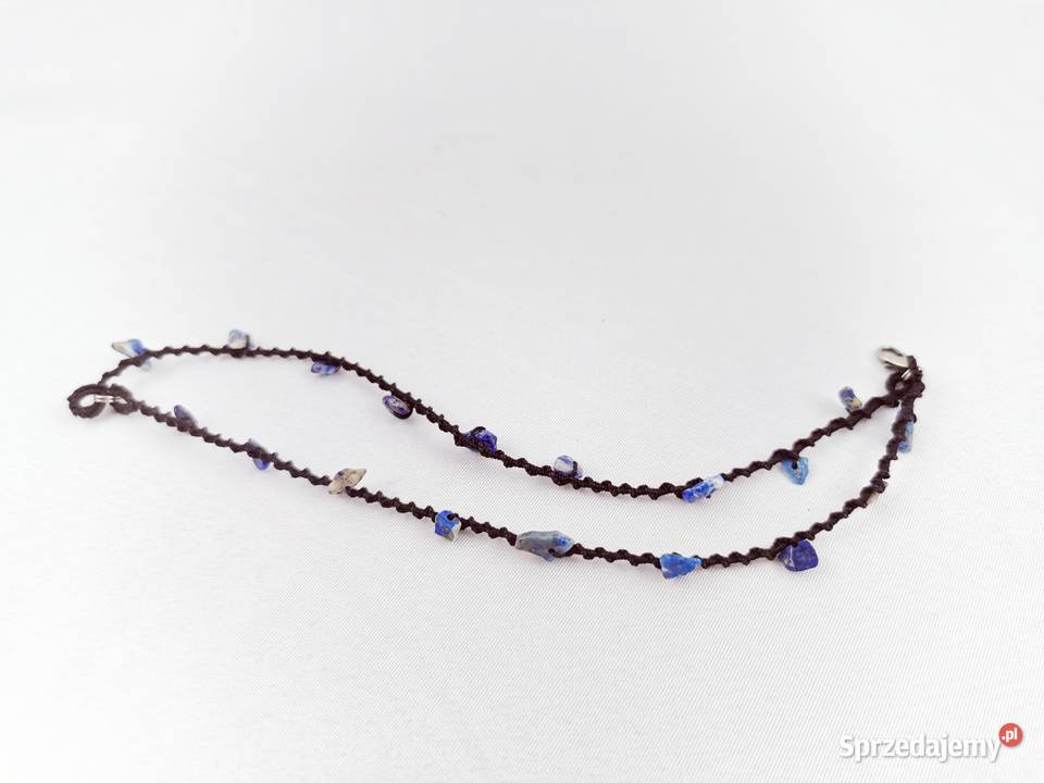 Bransoletka frywolitkowa Ozdoby małopolskie Wiśniowa