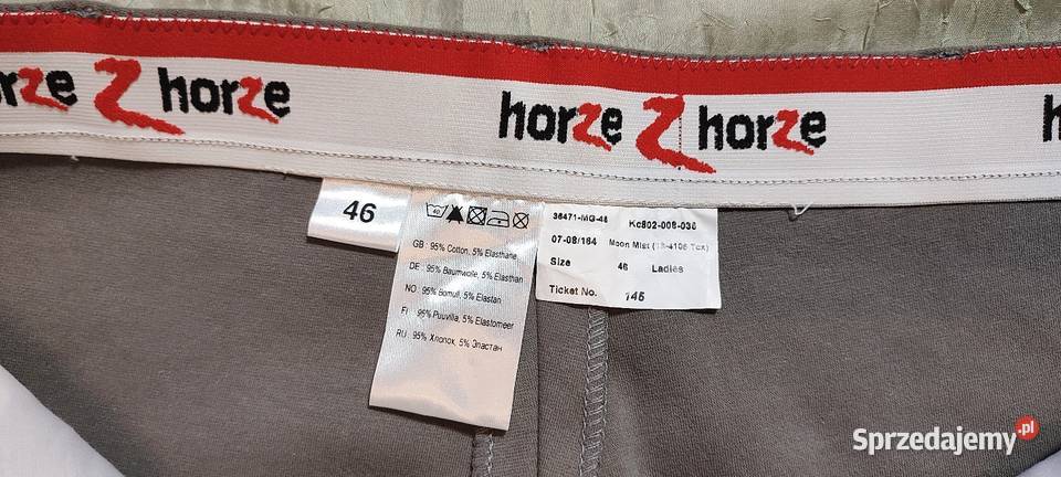 Damskie bryczesy jeździeckie Horze rozmiar 46 Jasień