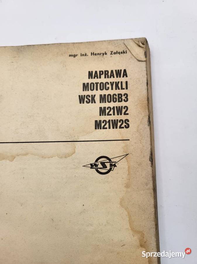 ksiąką katalog napaw instrukcja wsk M06B3 M21W2 Rybnik