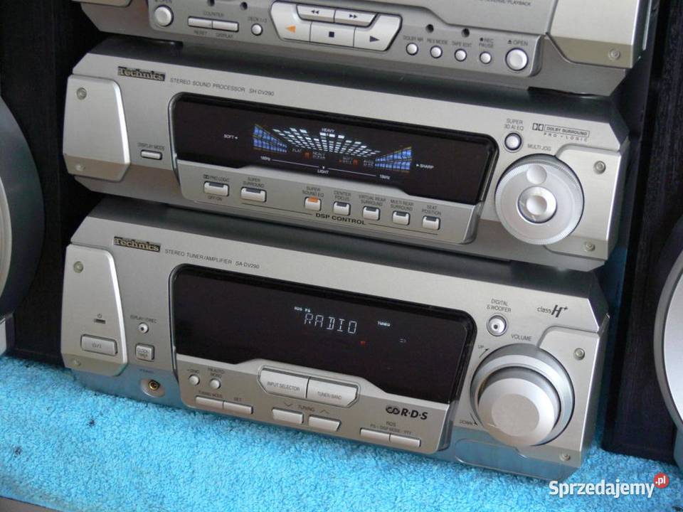 Wieża Technics SCDV290 pilot kolumny Mocna Jasło