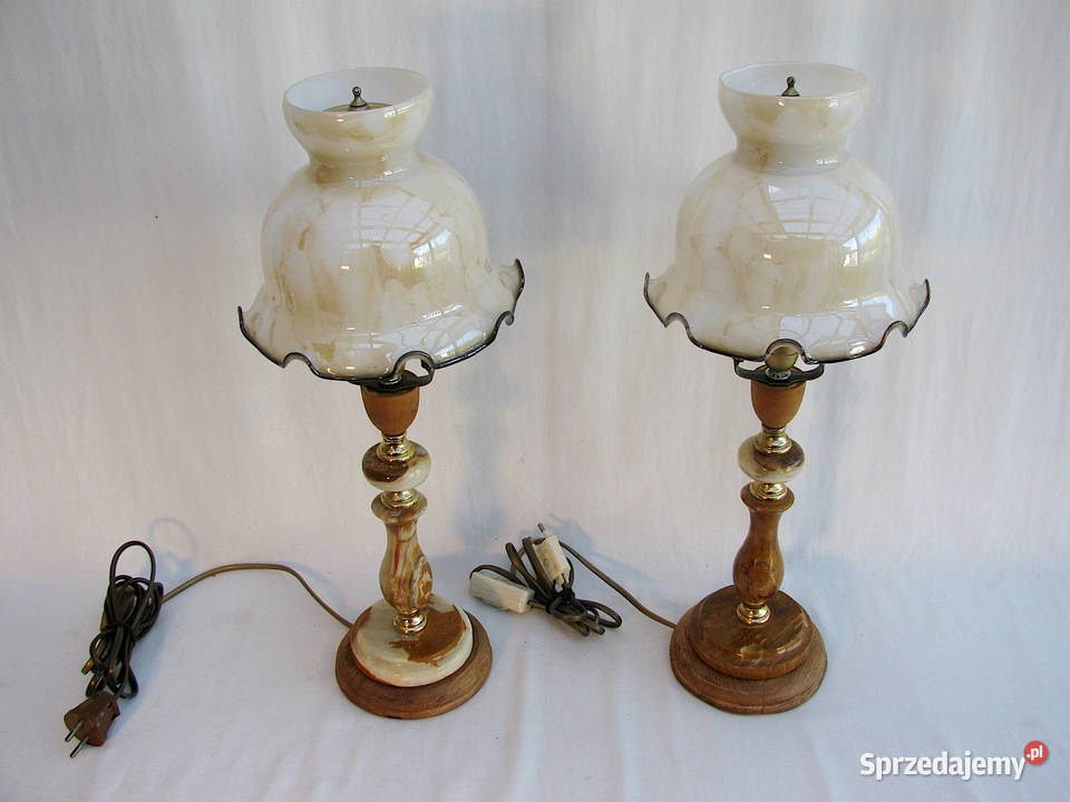 2 Lampki GLAMOUR onyx Oświetlenie Szczecinek sprzedam