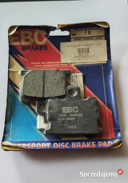 KLOCKI HAMULCOWE EBC FA70RD 250 RD 250 XJ 400 XJ Zabrze