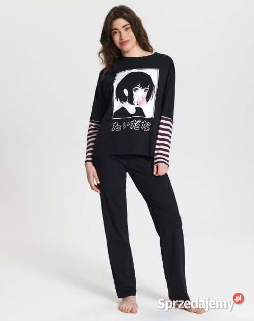 czarna piżama xs 34 100 bawełna sinsay Toruń