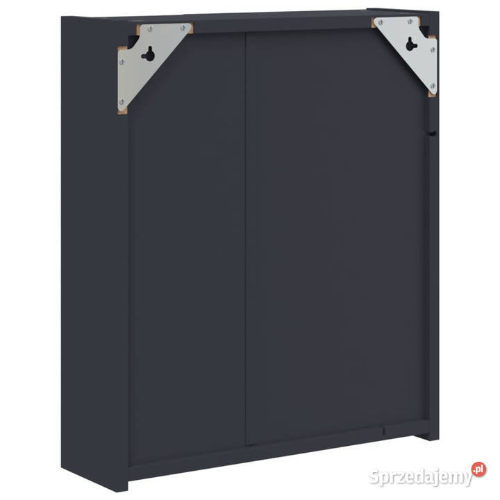 Szafka łazienkowa z lustrem i LED szara 45x13x52 mazowieckie Warszawa sprzedam