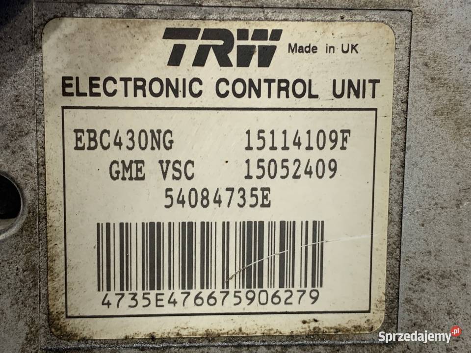 POMPA ABS OPEL VECTRA C 12773673 22 155 0209