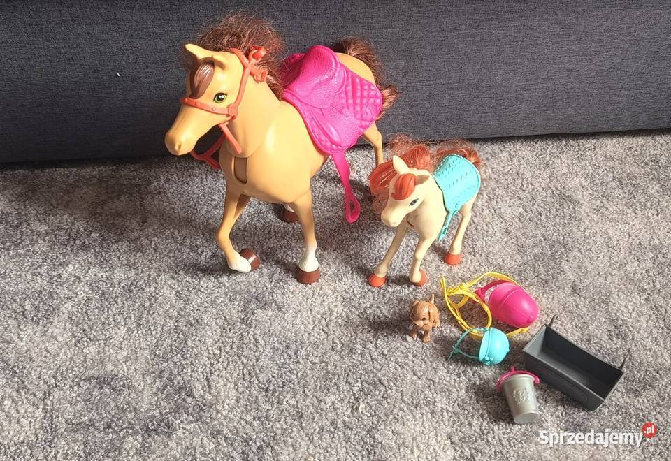 Barbie Konie szczeniak i akcesoria Plastik  Lublin