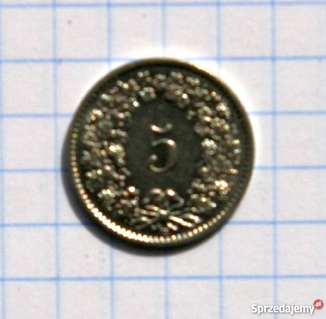 5 RAPPÓW 5 CENTYMÓW 1932 SZWAJCARIA Piszczac