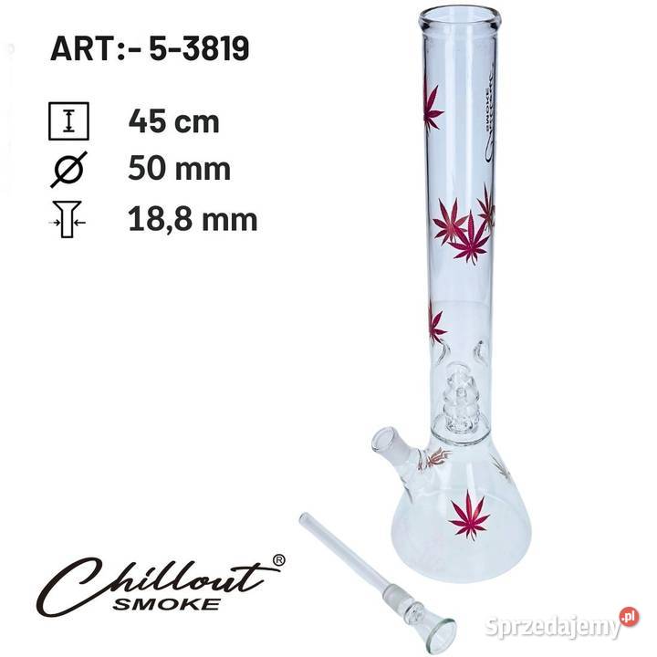 Bongo szklane Chillout Smoke Listki Marihuany 45