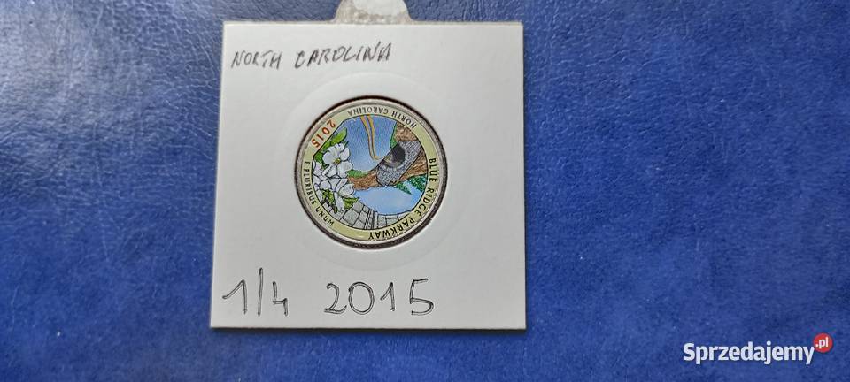 Stare monety 25 cent 2015 USA 16 podkarpackie Lesko