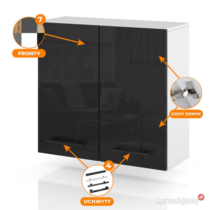 szafka kuchenna wisząca modułowa nowoczesna 80 Elbląg