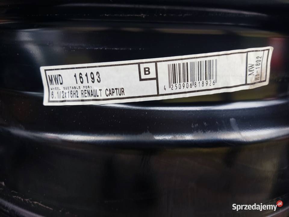 Nowe felgi stalowe do Renault Captur Kęszyca Leśna sprzedam