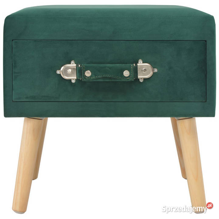 Szafka nocna zielona 40x35x40 aksamitna WM247538 Warszawa