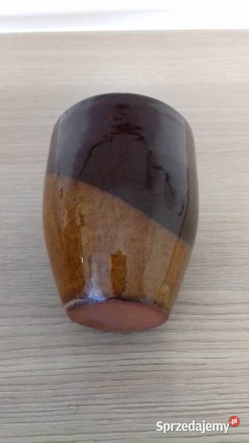 Dzban z czarkami do wina ceramika bułgarska brązowy Kraków