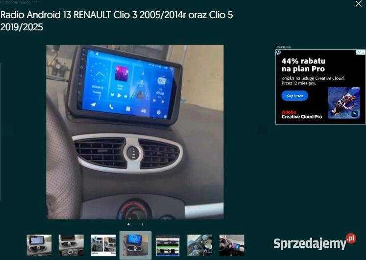 Radio Android 13 RENAULT Clio 3 20052014r Clio 5 śląskie Ożarowice sprzedam