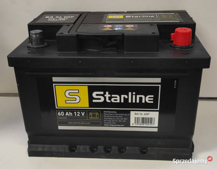 AKUMULATOR 60AH540A P 12V 242X175X175 STARLINE Układ elektryczny, zapłon