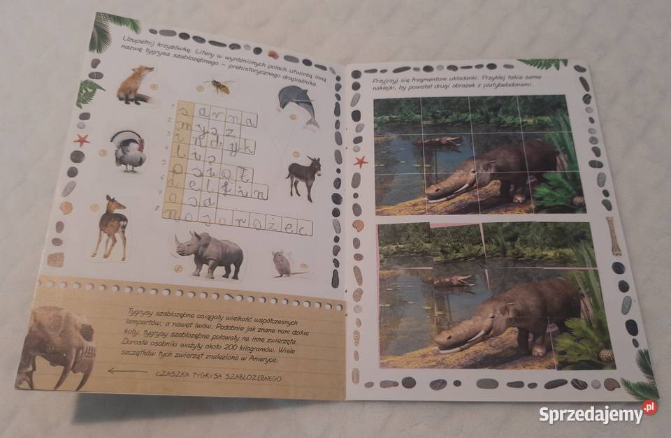 Dinozaury i prehistoria Minialbum z naklejkami śląskie Czeladź
