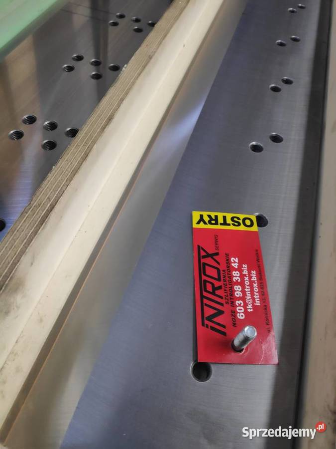 Ostrzenie noży krajarka trójnóż gilotyna