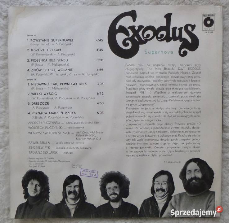 Płyta winylowa Exodus Supernova 1 płyta Warszawa