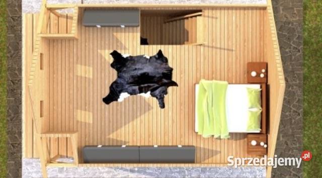 Domek drewniany letniskowy całoroczny 5m7m 20mm podkarpackie Korczyna