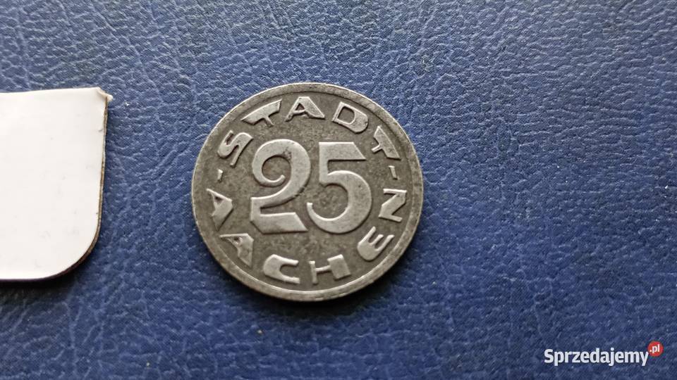 Stare monety 25 fenig 1920 Akwizgran NIemcy 2 Lesko