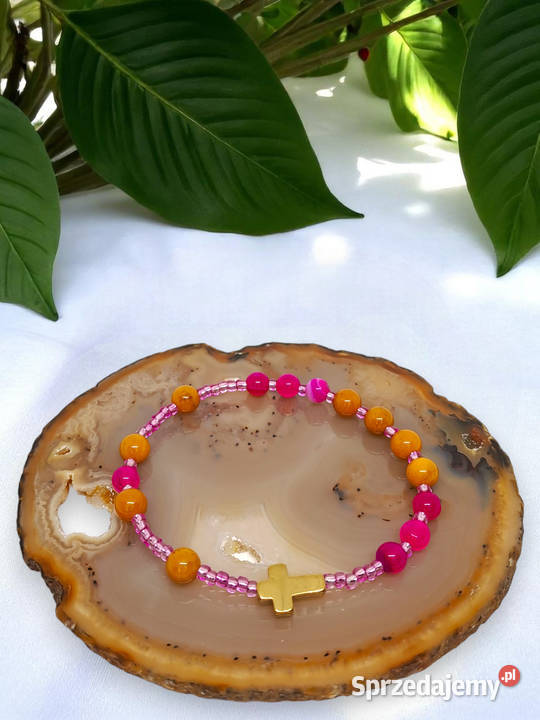 Bransoletka dziesiątka różańca BURSZTYN bałtycki Bransoletki Warszawa