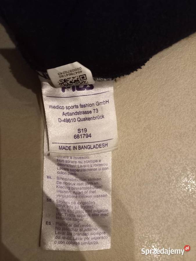 Fila Bluza Czarna Rozmiar XS Białystok