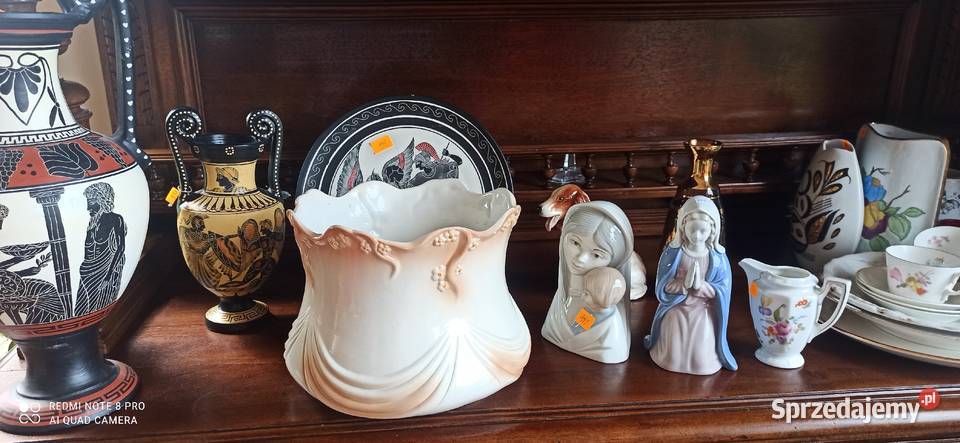 Doniczka porcelana Sygnowana Beż z kolorem ecr Gdańsk sprzedam