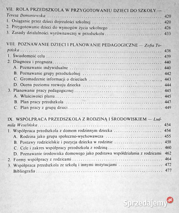 Podstawy pedagogiki przedszkolnej Maria