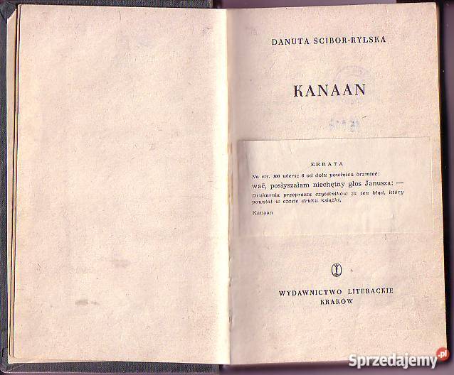 6893 KANAAN DANUTA ŚCIBOR RYLSKA małopolskie