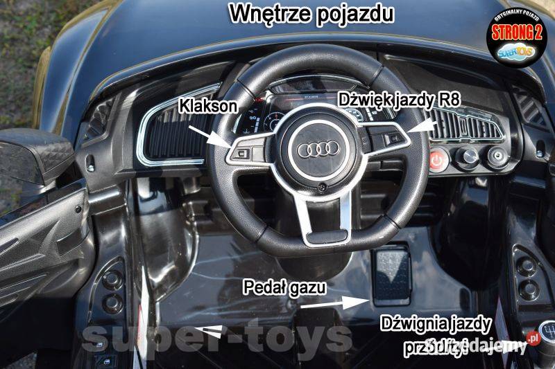 Auto samochód autko na akumulator AUDI R8 Pojazdy elektryczne i spalinowe Myszków sprzedam
