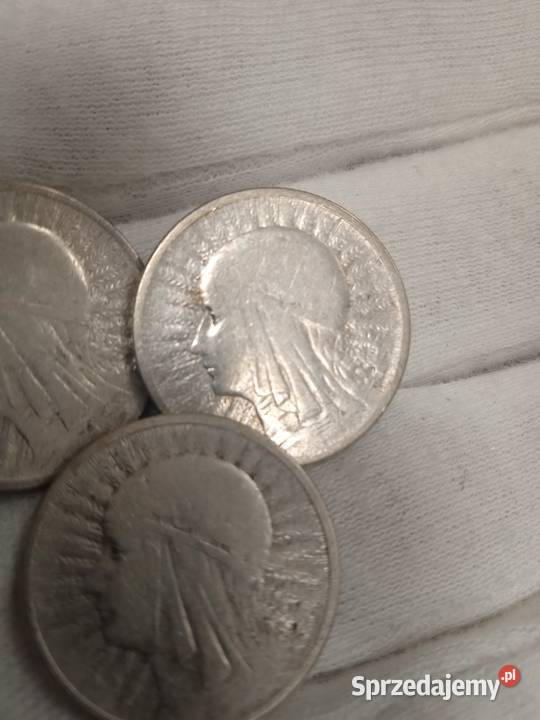 2 RP zestaw 2 złote głowa kobiety 1932r 1933r Małkinia Górna